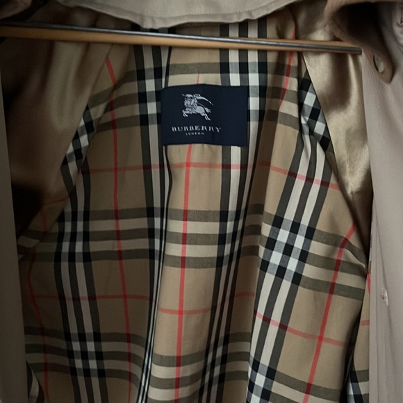 Burberry Vintage DBL Breasted Trench Wool/Cashmere Zip Lining Belt 40R - Picture 13 of 16